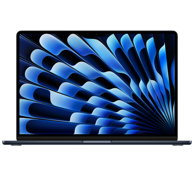 Apple 15-inch MacBook Air: Apple M3 chip with 8-core CPU and 10-core GPU, 16GB, 512GB SSD - Midnight