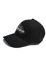 Hermosa Cyclery Hermosa Cyclery Hat 6 - HC Bike Logo, Low-Profile, Gold Logo (YP Classic 6245CM)