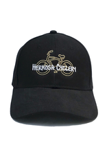 Hermosa Cyclery Hermosa Cyclery Hat 6 - HC Bike Logo, Low-Profile, Gold Logo (YP Classic 6245CM)