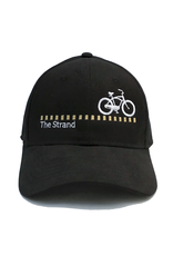 Hermosa Cyclery Hermosa Cyclery Hat 1 - The Strand, Low-Profile, Gold Logo (YP Classic 6245CM)