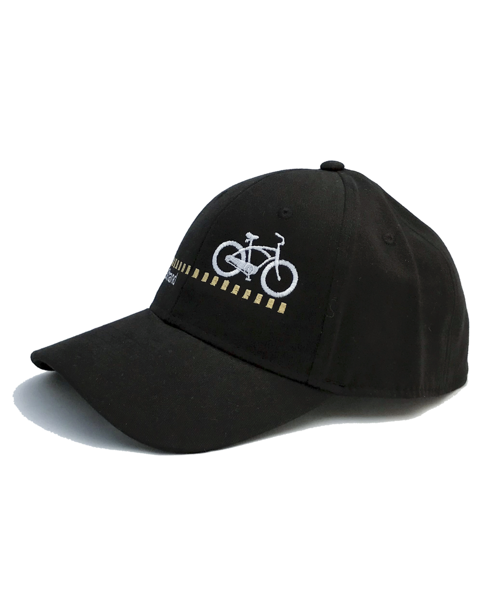 Hermosa Cyclery Hermosa Cyclery Hat 1 - The Strand, Low-Profile, Gold Logo (YP Classic 6245CM)