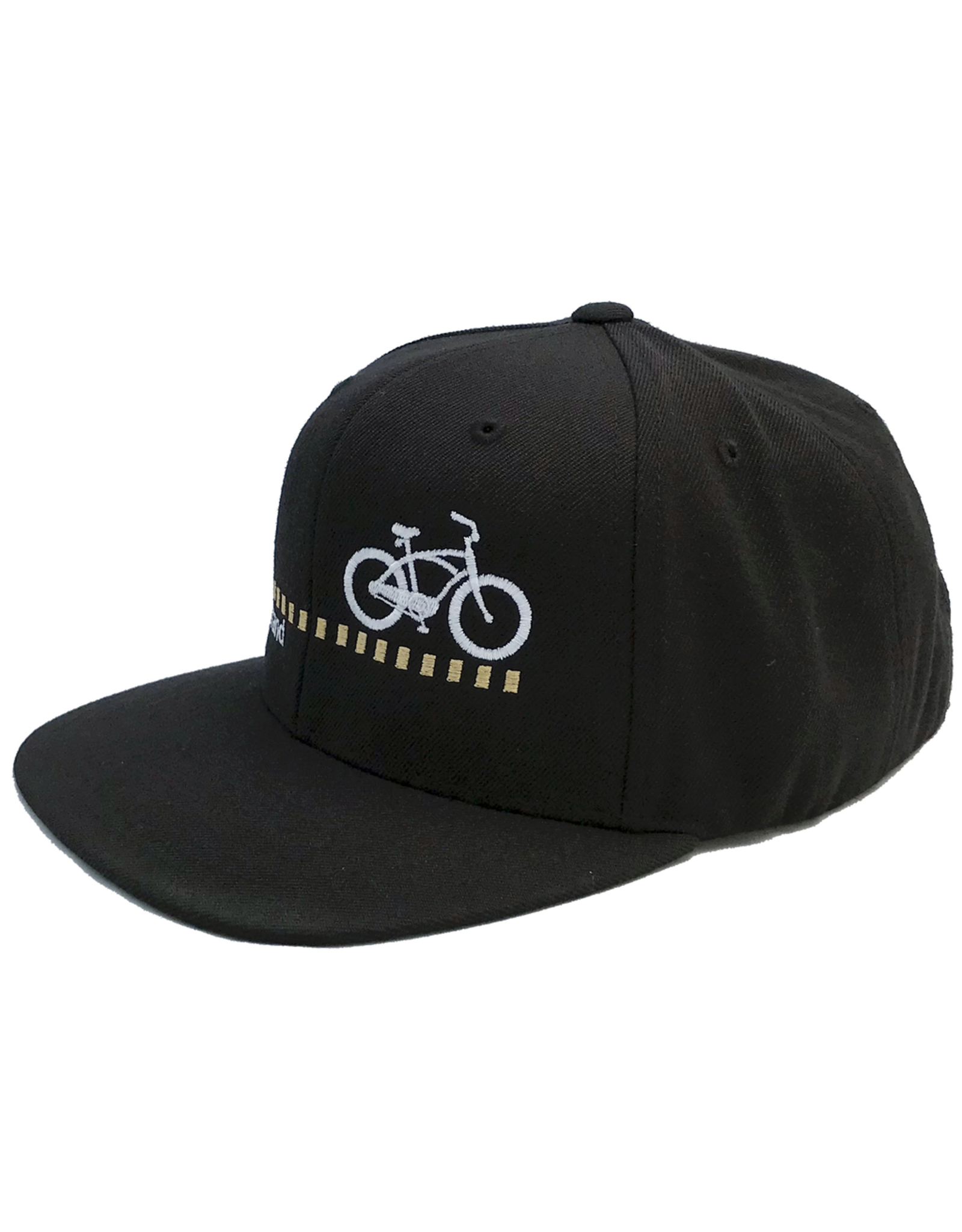 Hermosa Cyclery Hermosa Cyclery Hat 2 - The Strand, Mid-Profile, Gold Logo (FlexFit 110)