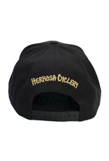 Hermosa Cyclery Hermosa Cyclery Hat 2 - The Strand, Mid-Profile, Gold Logo (FlexFit 110)