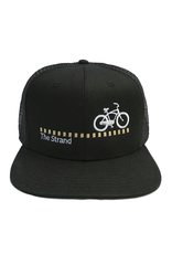 Hermosa Cyclery Hermosa Cyclery Hat 3 - The Strand, Trucker-Mesh, Gold Logo (Yupoong BK-ONE)