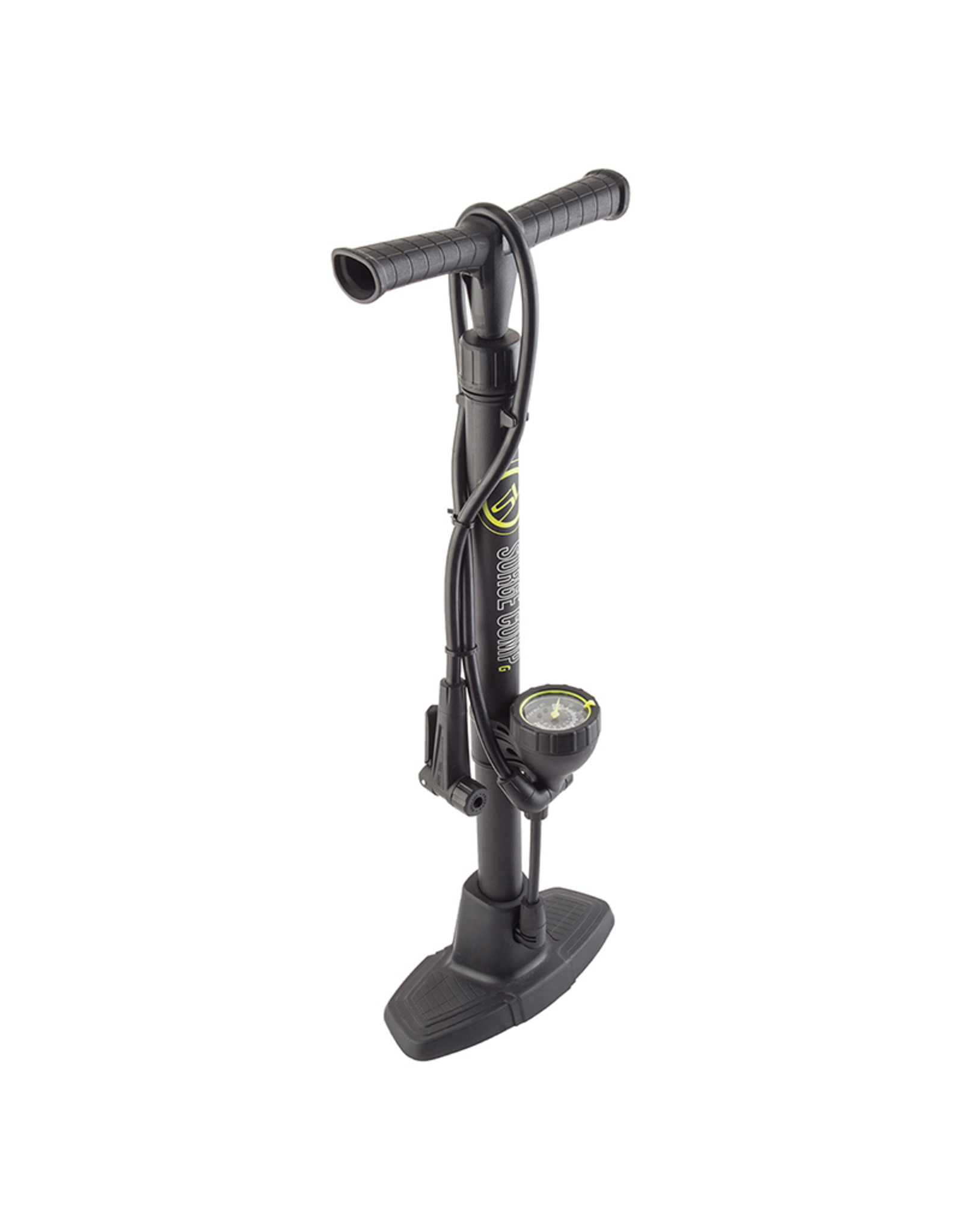 Sunlite Sunlite Air Surge Comp Lite Floor Pump - PV/SV, Blk/Yellow