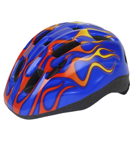 Aerius Aerius Xanthus V11iF Toddler Helmet - Blue Flames, S/M