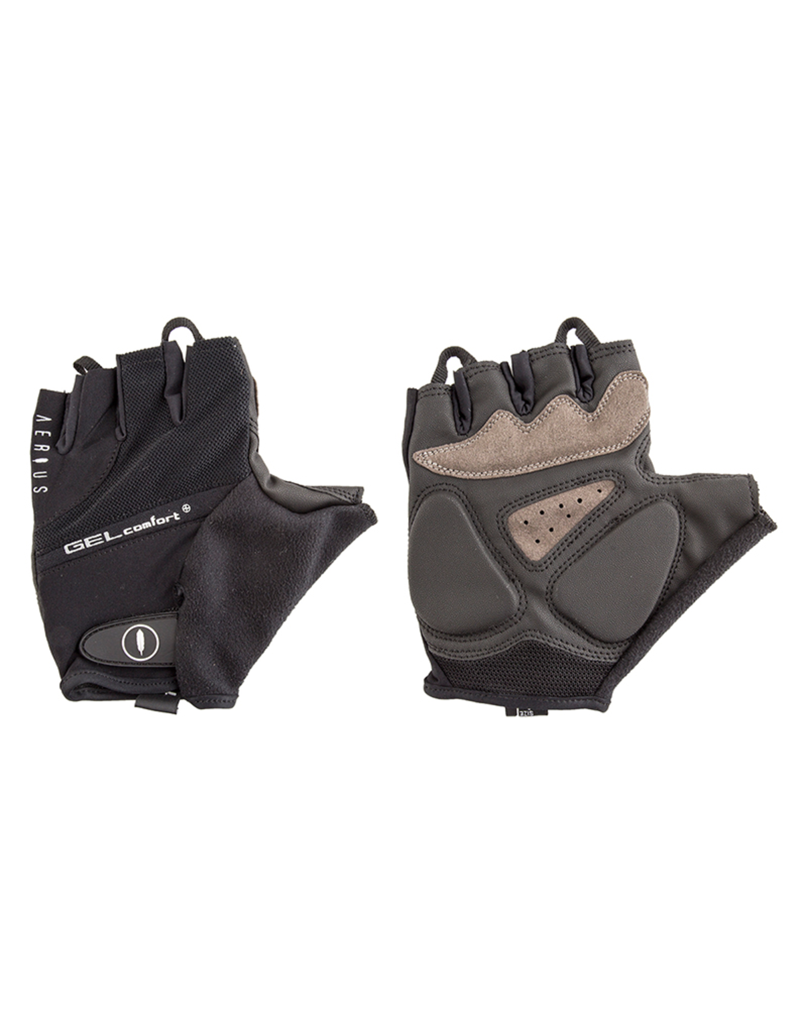 Aerius Aerius Fingerless Gel Gloves - Black, Medium