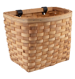 J & B Importers Sunlite Front Basket - Beech Wood Woven, Natural