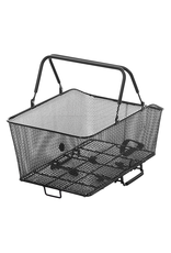 Sunlite Sunlite Rear QR Rack Basket - Mesh Grocery, Black, 12.25x17.25x8"