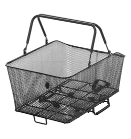 Sunlite Sunlite Rear QR Rack Basket - Mesh Grocery, Black, 12.25x17.25x8"