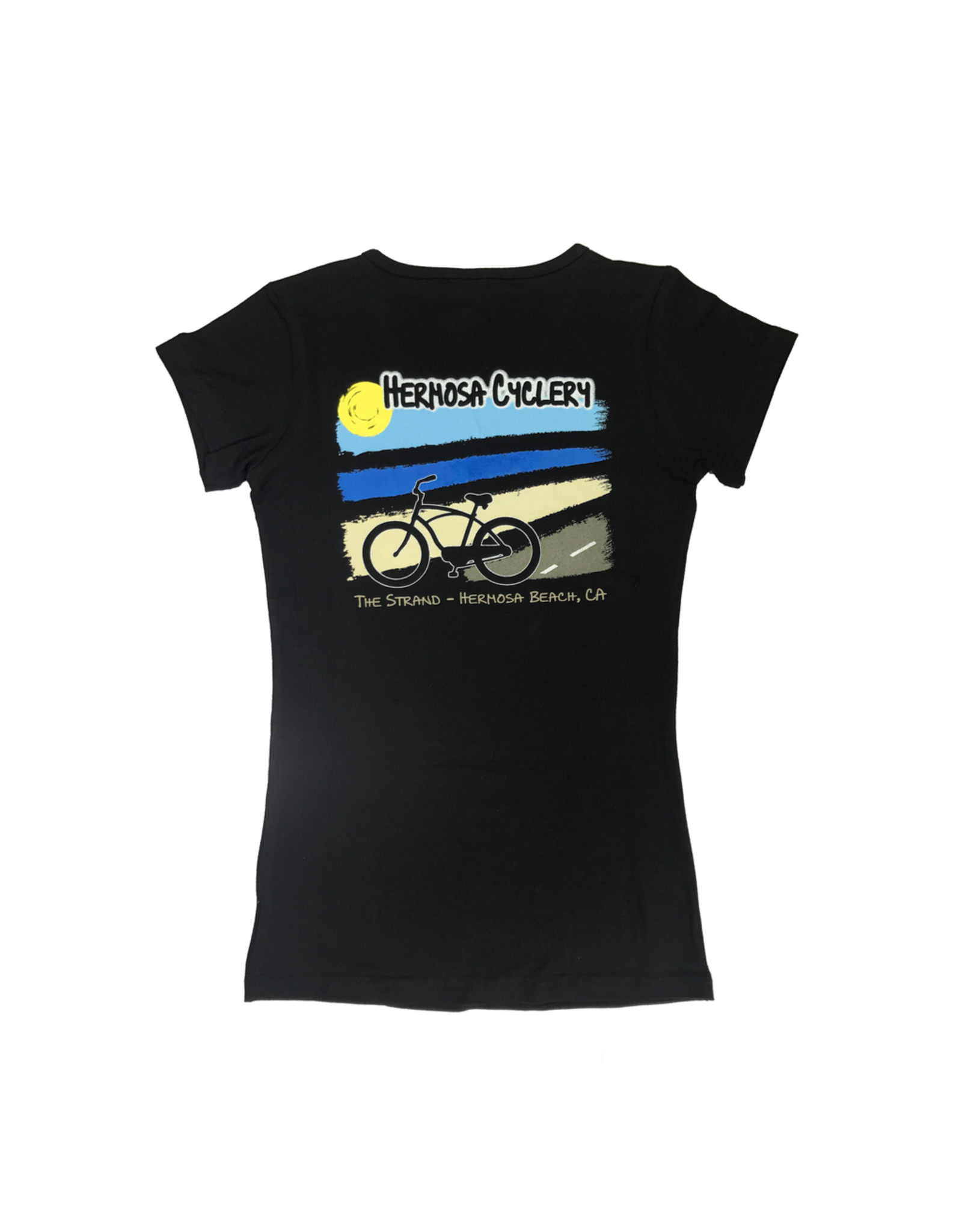 Hermosa Cyclery Hermosa Cyclery T-Shirt, Ladies' V-Neck