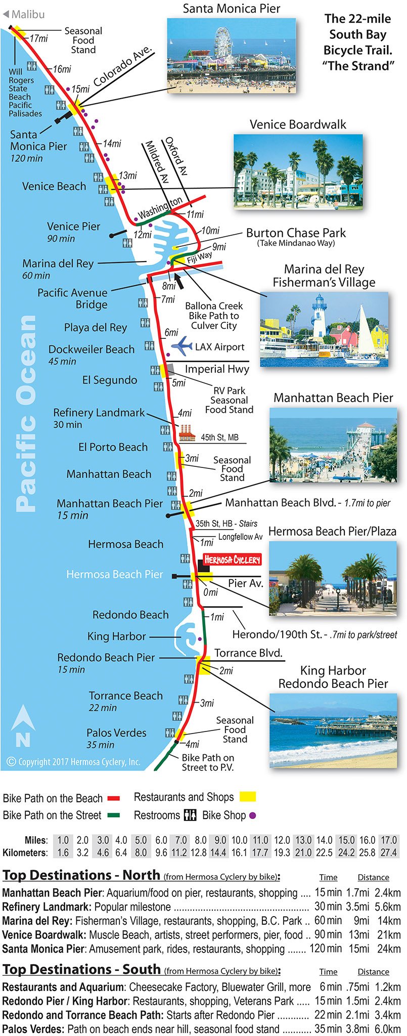 Hermosa Cyclery Strand Map