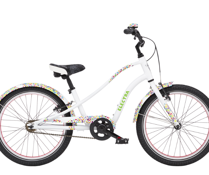 Electra white online bike