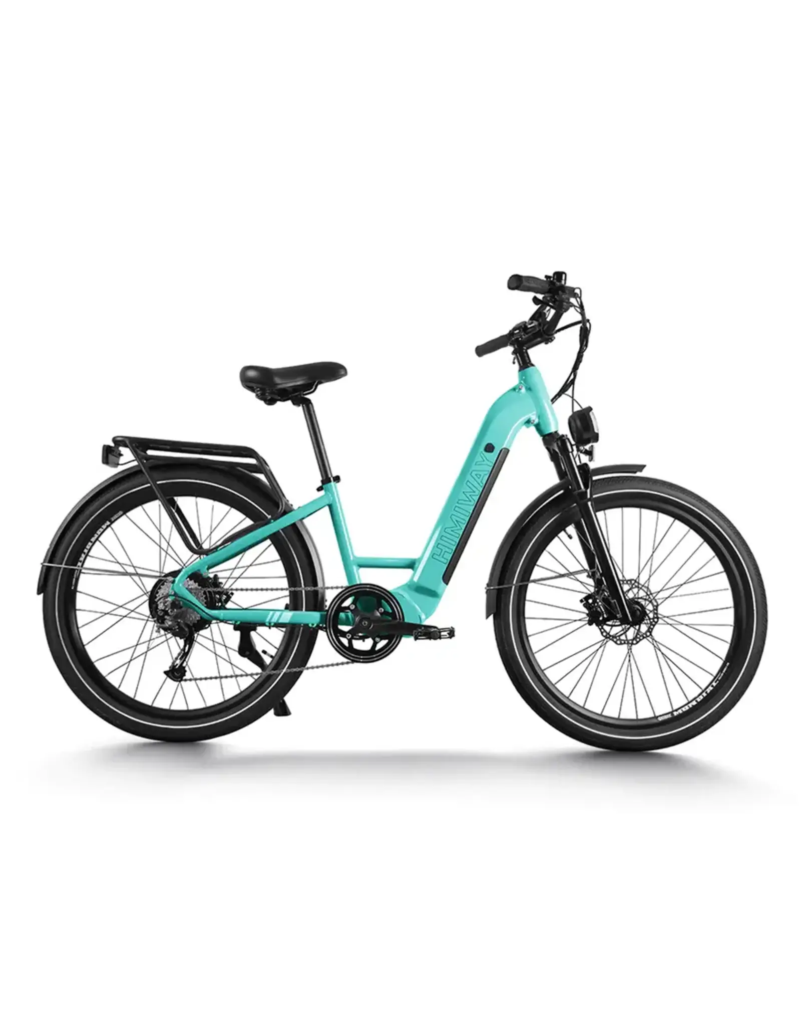 Himiway Himiway Electric City Commuter Bike Rambler - Upgraded, 27.5" Step-Through, Ocean Blue
