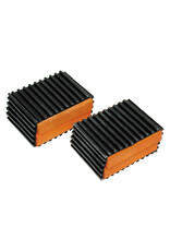 J & B Importers Sunlite 1-1/2" Pedal Blocks - Blk/Orange