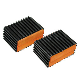 J & B Importers Sunlite 1-1/2" Pedal Blocks - Blk/Orange