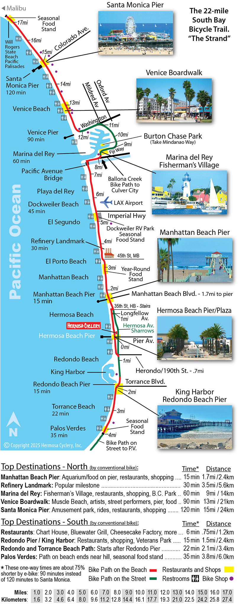 Hermosa Cyclery Strand Map
