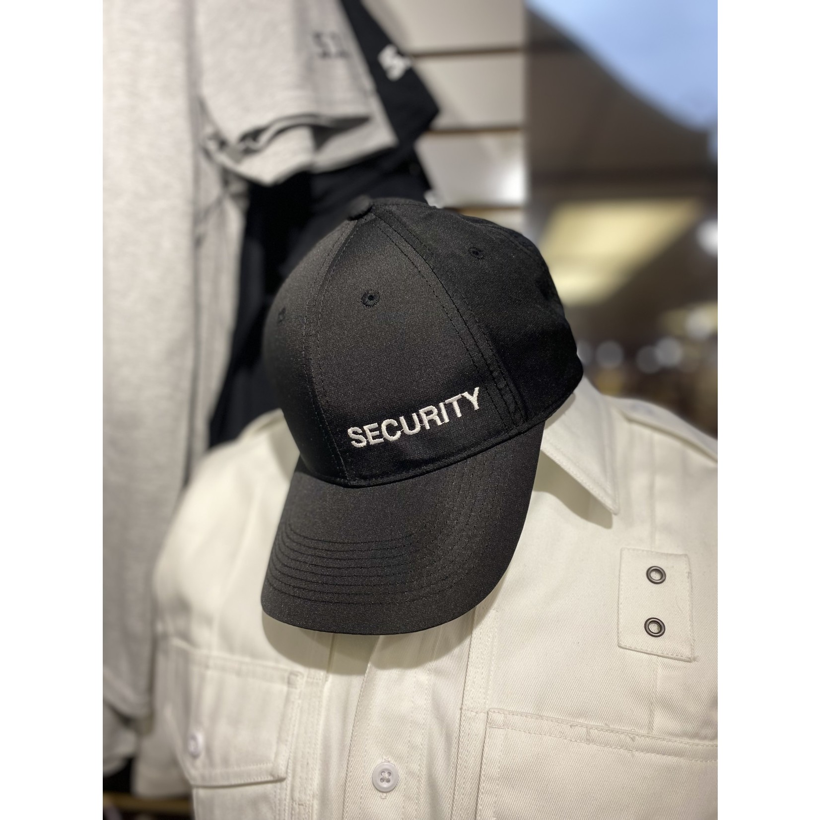 Security Hat Black adjustable