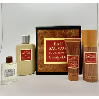 VINTAGE CHRISTIAN DIOR EAU SAUVAGE AFTER SHAVE 2 OZ \u0026amp; SHAVE FOAM |  #519368741