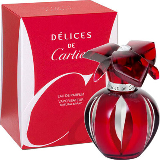 【美品】Cartier＊DÉLICES DE CARTIER EdT 50ml DELICES DE CARTIER EAU DE TOILETTE SPRAY 50ML & SOLID