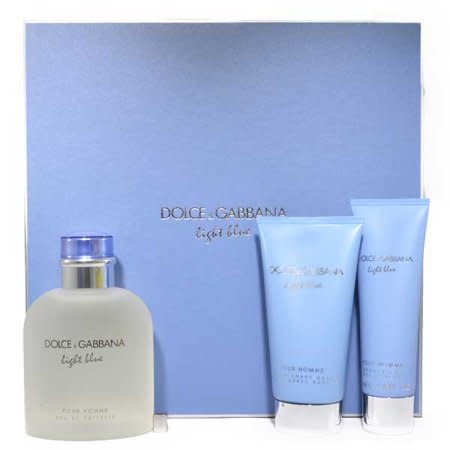 DOLCE GABBANA Light Blue Pour Homme Eau de Toilette Ensemble Cadeau