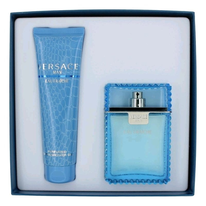 Versace Man Eau Fraiche EDT Men Perfume Cologne Oil 1.7oz (50ml) Mini  Parfum Set