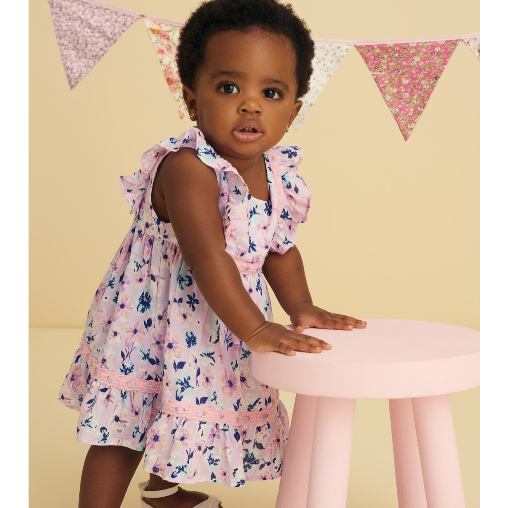 HATLEY INFANT GIRLS SPRING BLOOMS PARTY DRESS