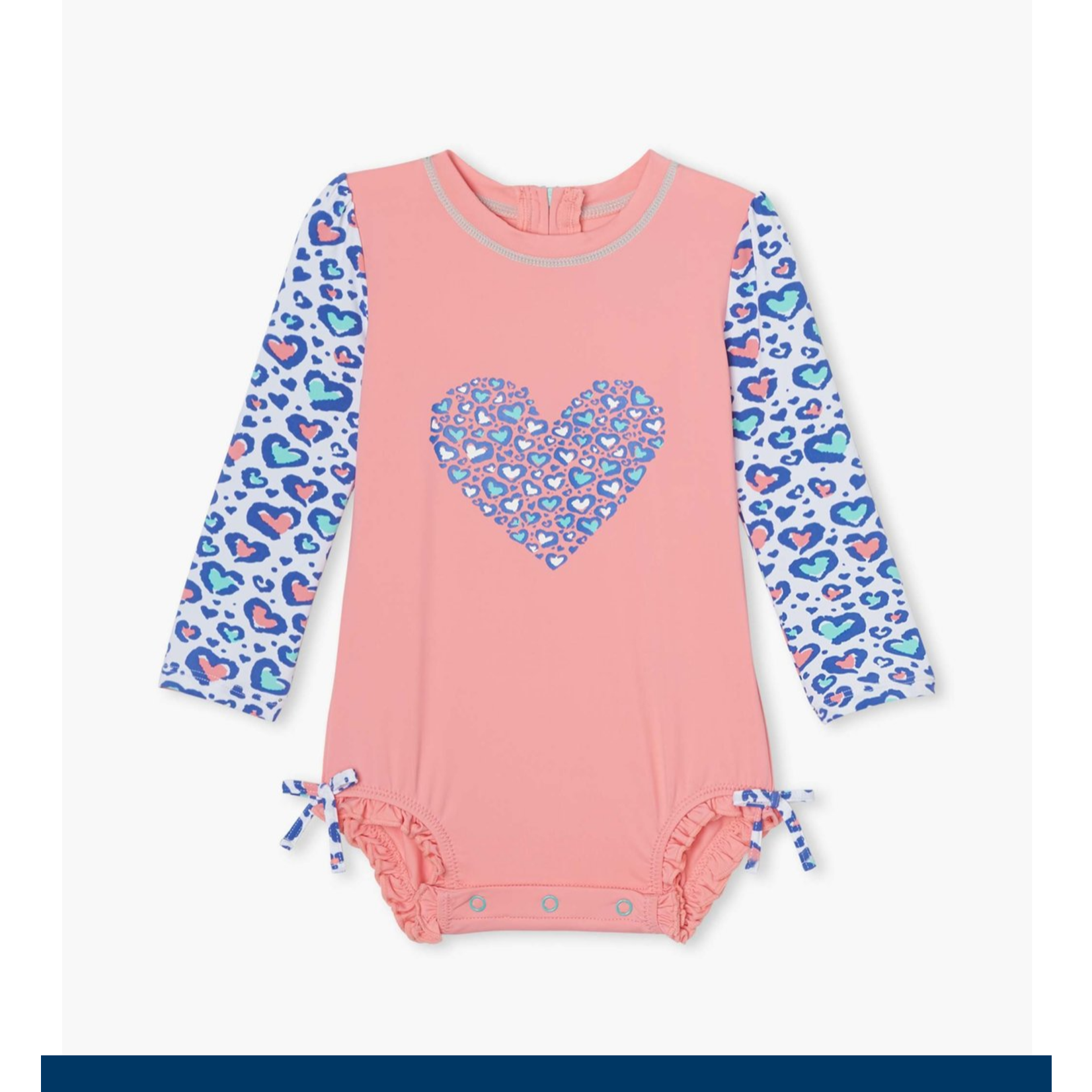 HATLEY CHEETAH HEARTS BABY RASHGUARD