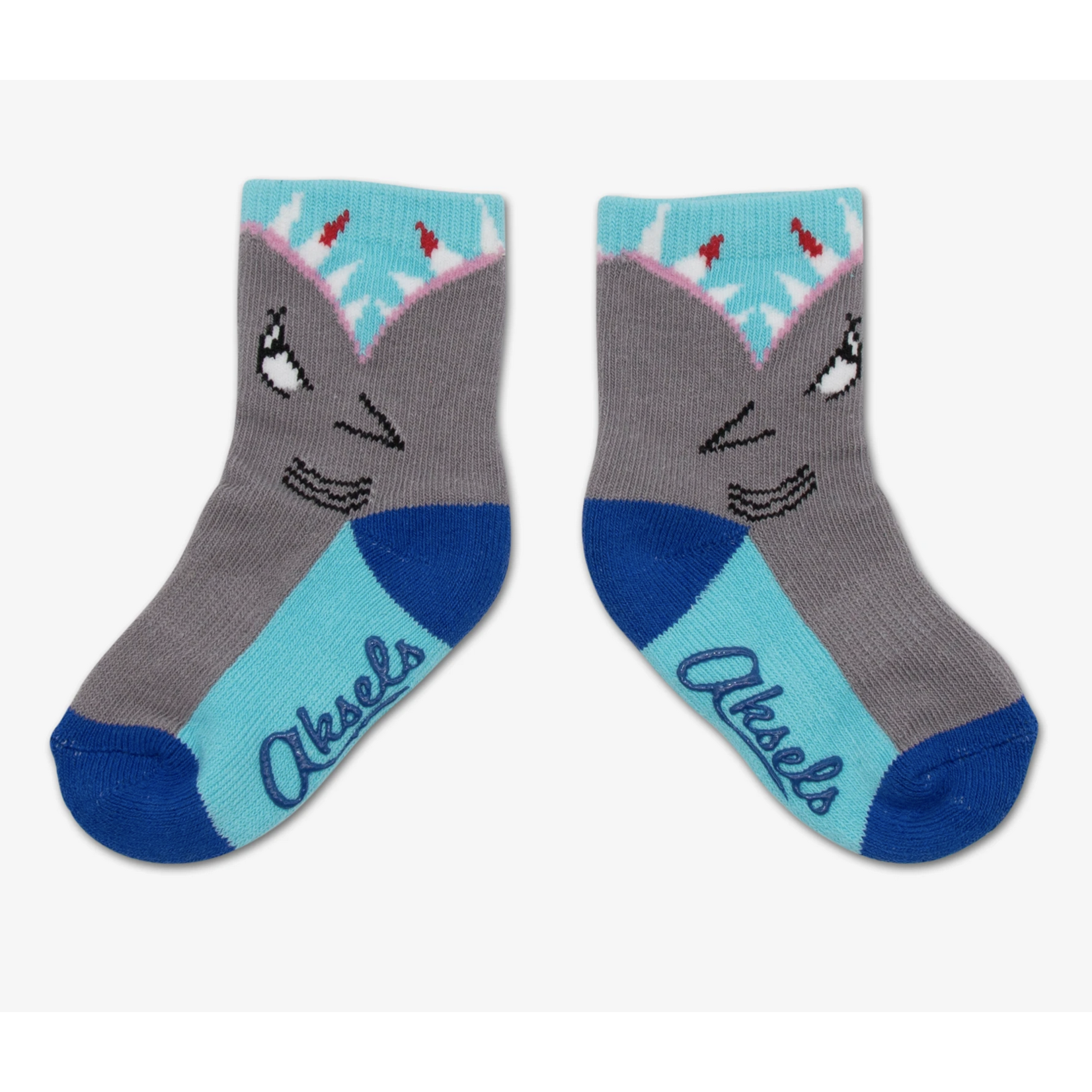 AKSELS TOTS SHARK SOCKS- 1-3YRS