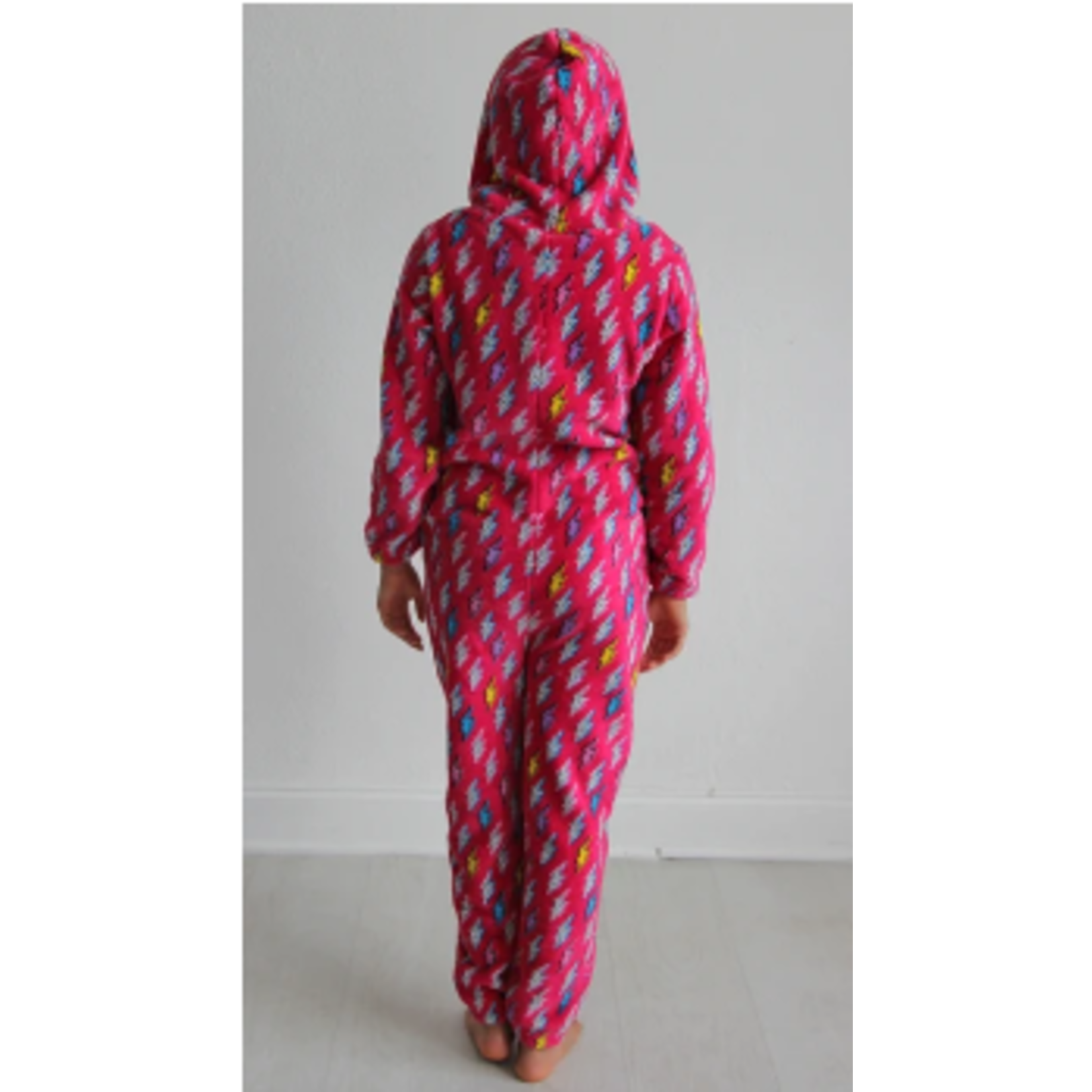 Girls Plush Hooded Onesie