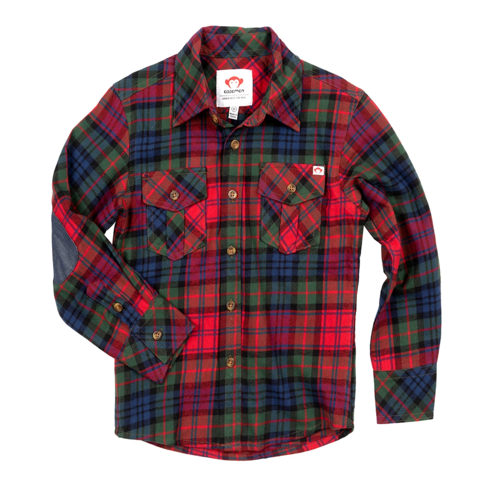 APPAMAN FLANNEL SHIRT BOYS