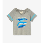 HATLEY BLUE WHALES BABY PULLOVER HOODIE