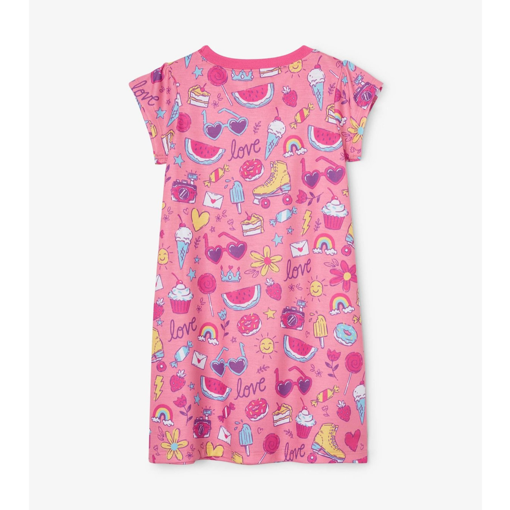 HATLEY PRESCHOOL GIRLS LOVELY DOODLES S/S NIGHTDRESS