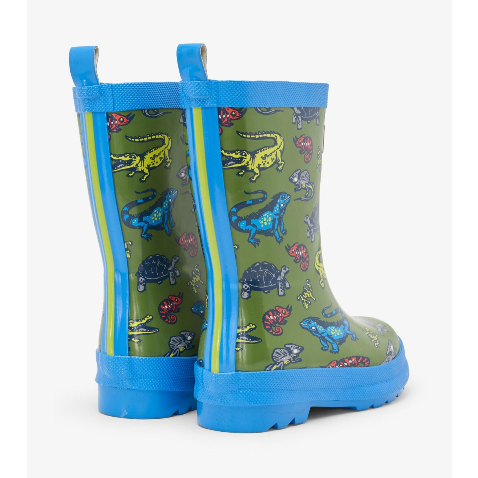 HATLEY PRESCHOOL AQUATIC REPTILES SHINY RAIN BOOTS