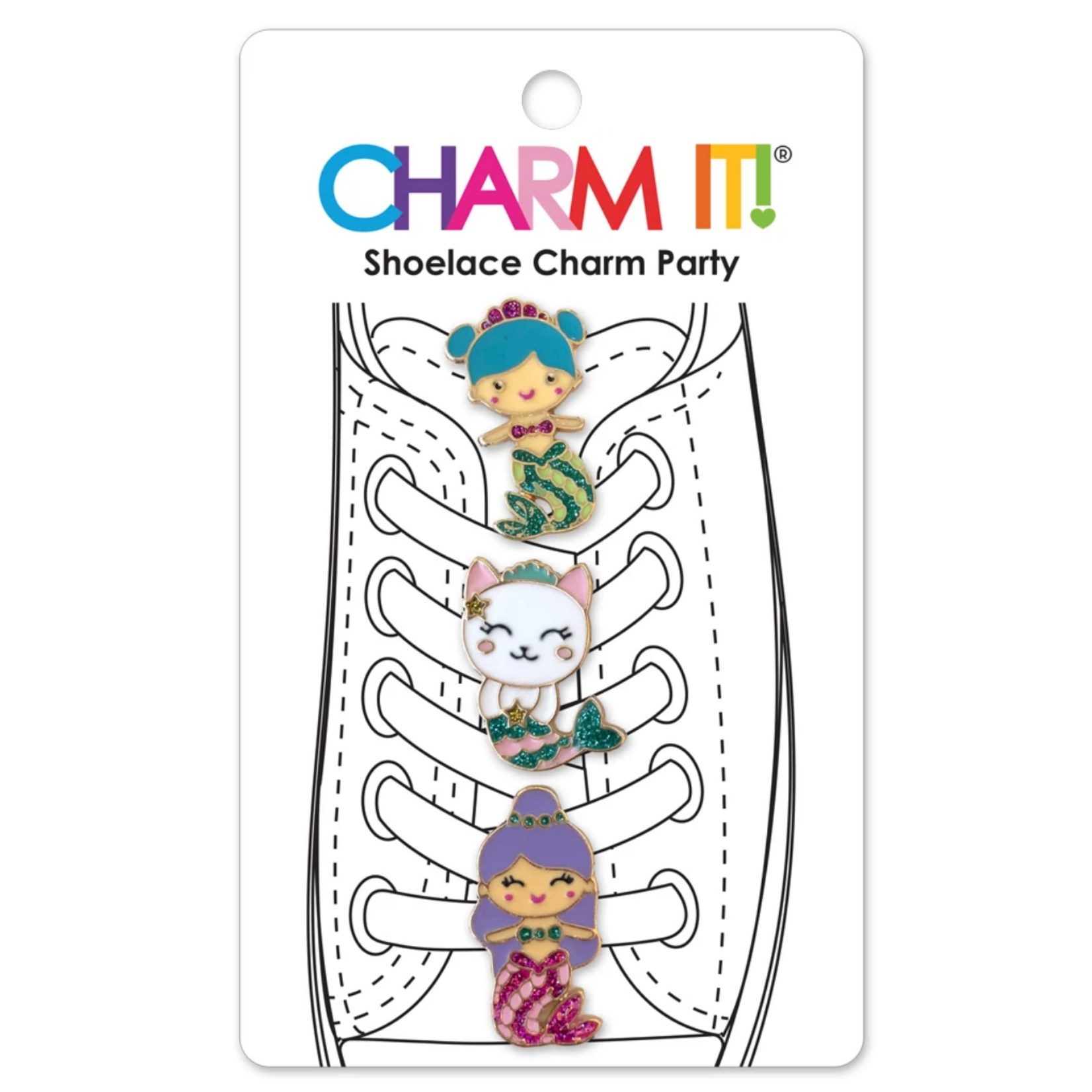 Charm It! Shoelace Charm Set- Mermaids