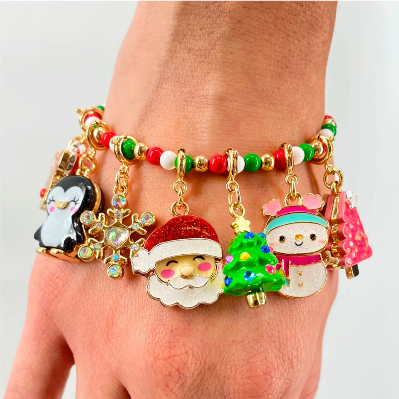 4mm Christmas Stretch Bead Bracelet