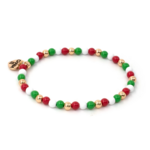 4mm Christmas Stretch Bead Bracelet