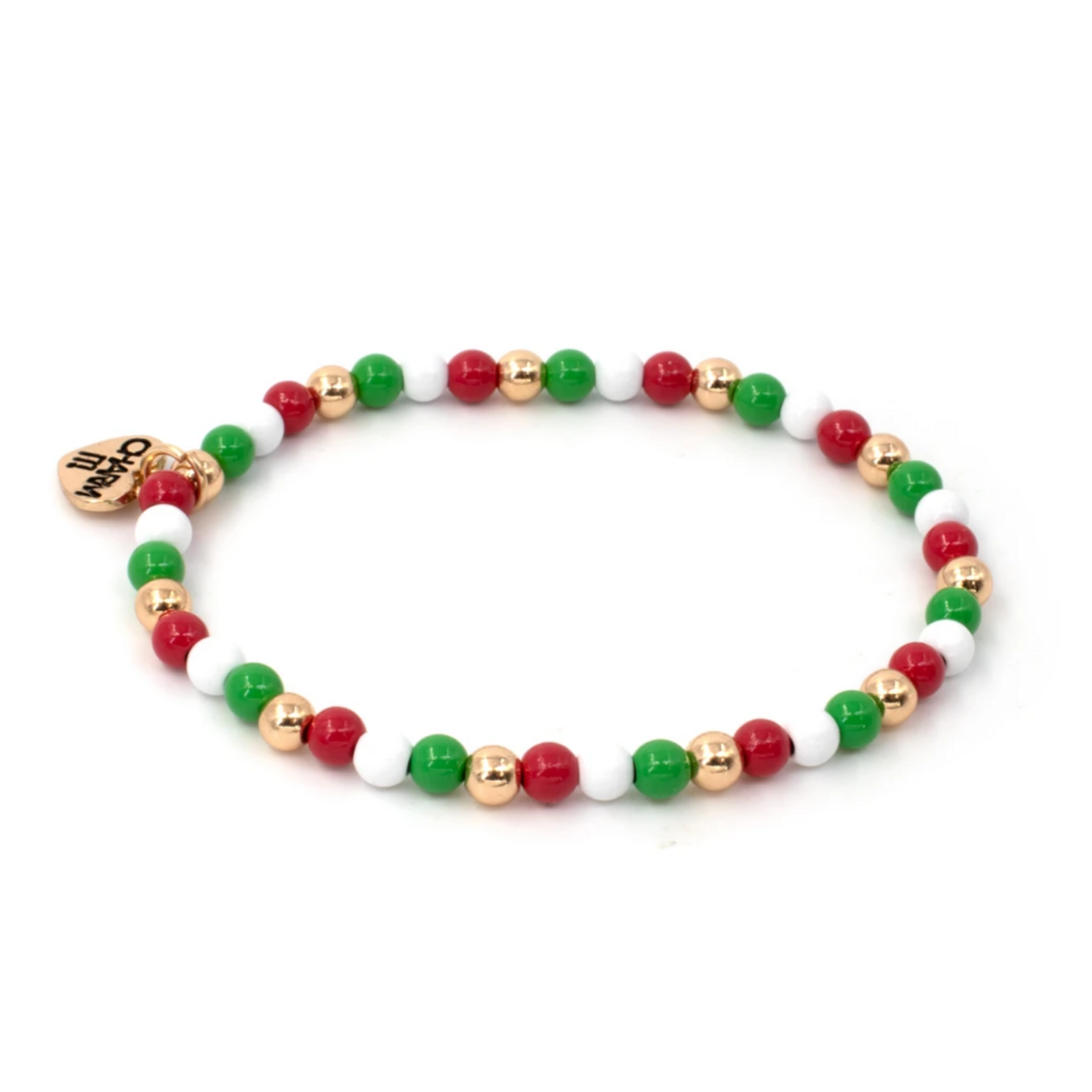 4mm Christmas Stretch Bead Bracelet