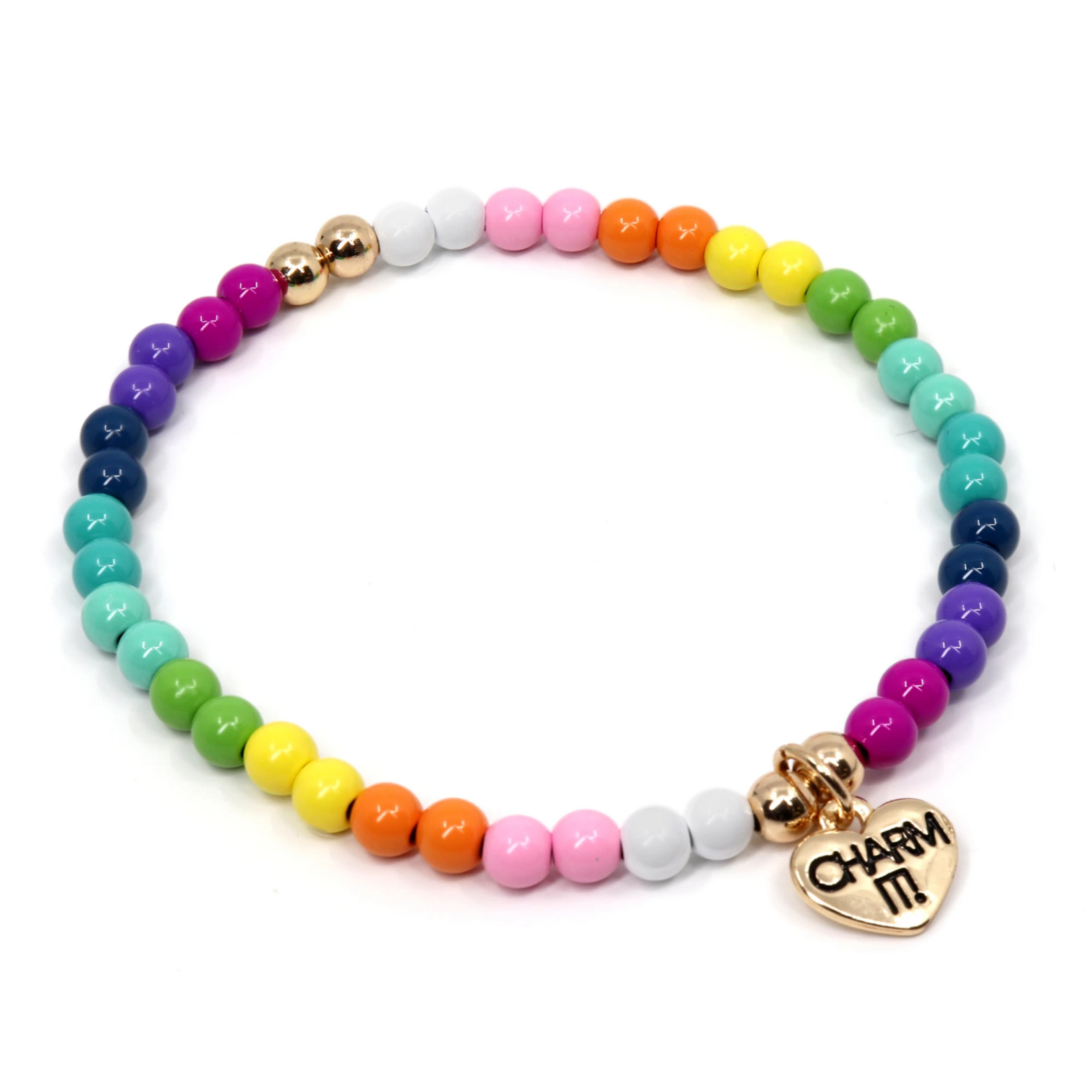 4mm Rainbow Bead Bracelet