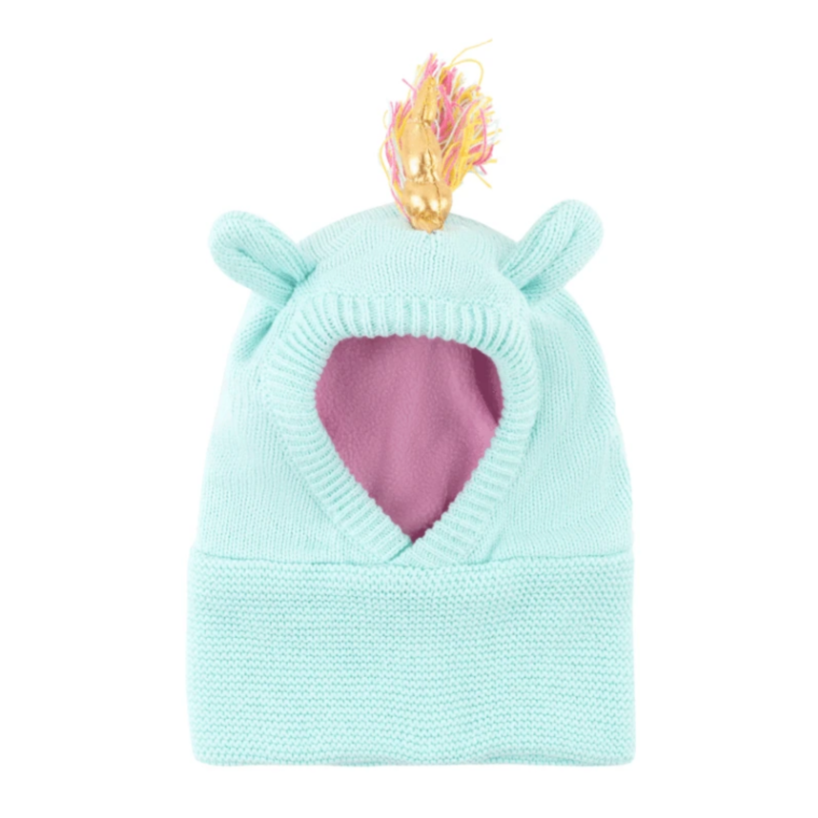 INFANT GIRLS KNIT BALACLAVA HAT