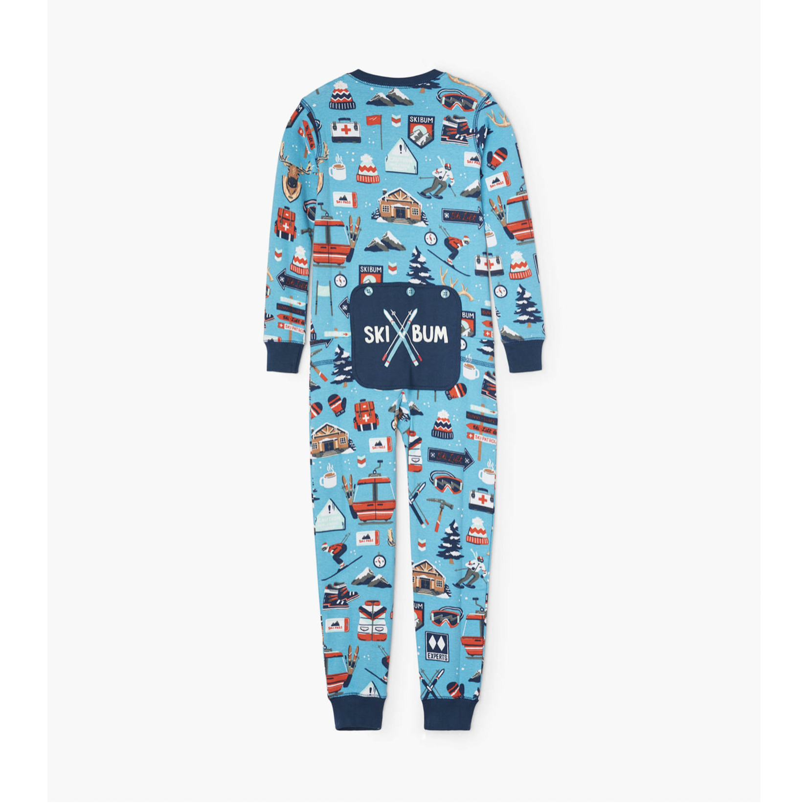 LITTLE BLUE HOUSE MINI BLUE SKI HOLIDAY UNION SUIT