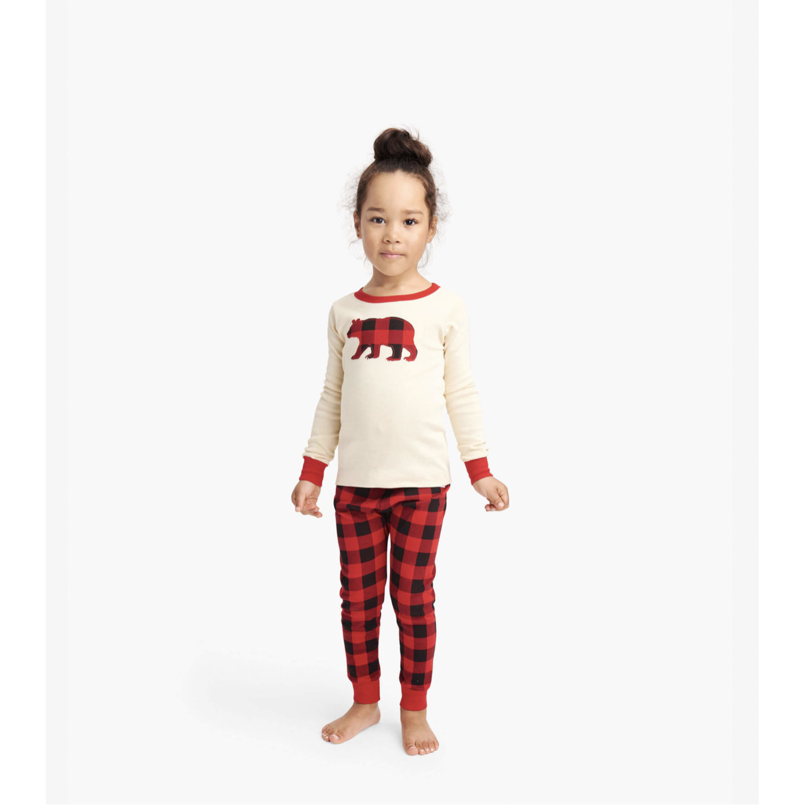 LITTLE BLUE HOUSE PRESCHOOL  BUFFALO PLAID PJ SET