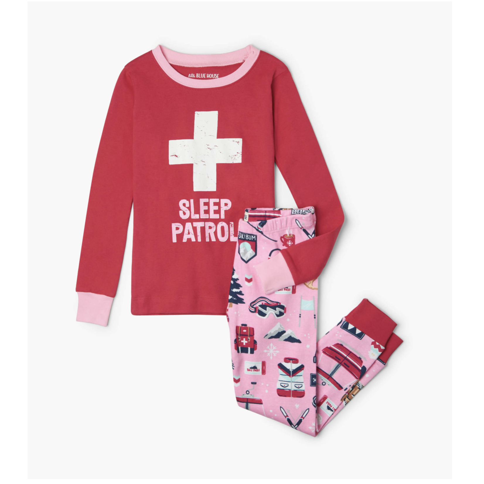 LITTLE BLUE HOUSE MINI SLEEP PATROL PJ SET-PINK