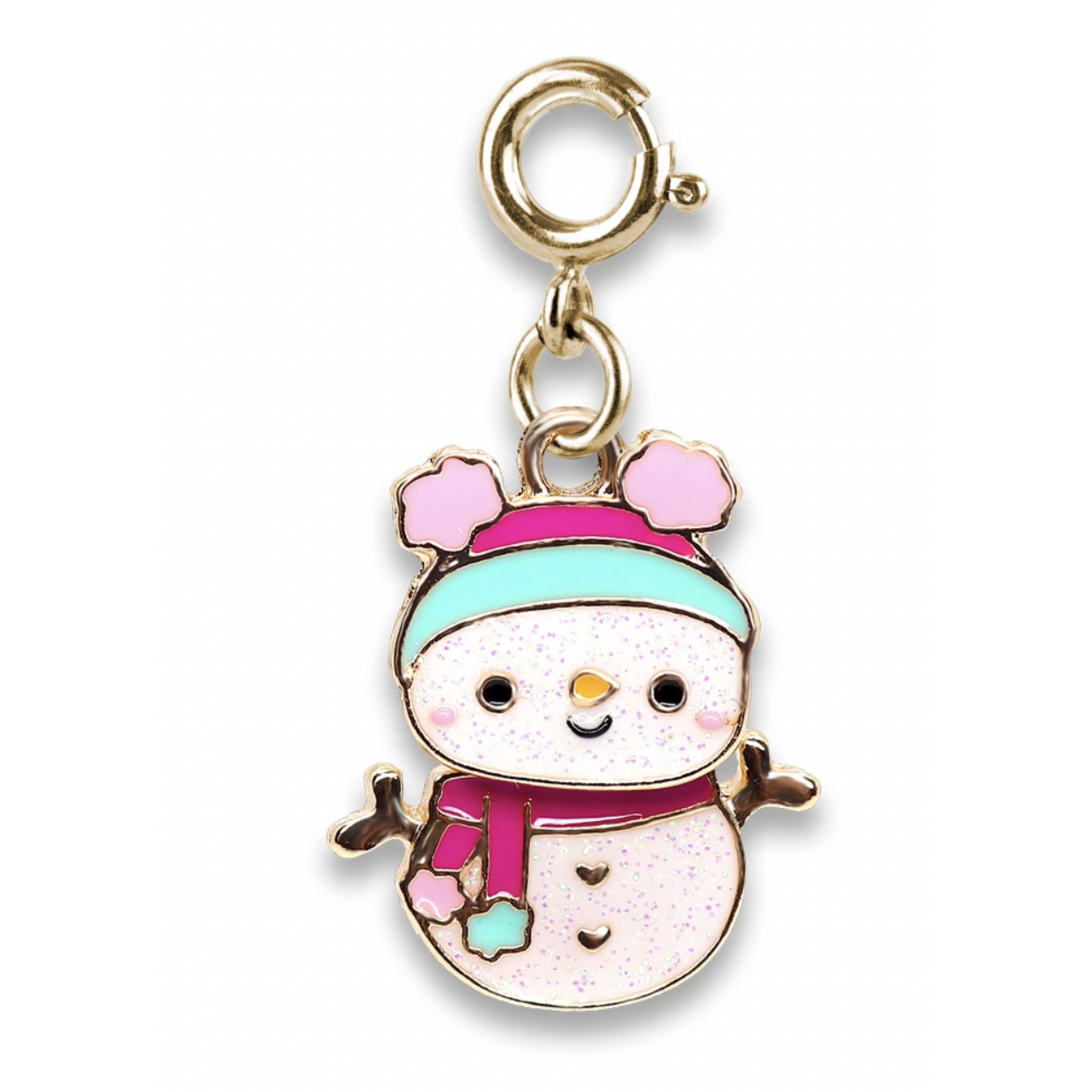 Gold Swivel Snowman Charm