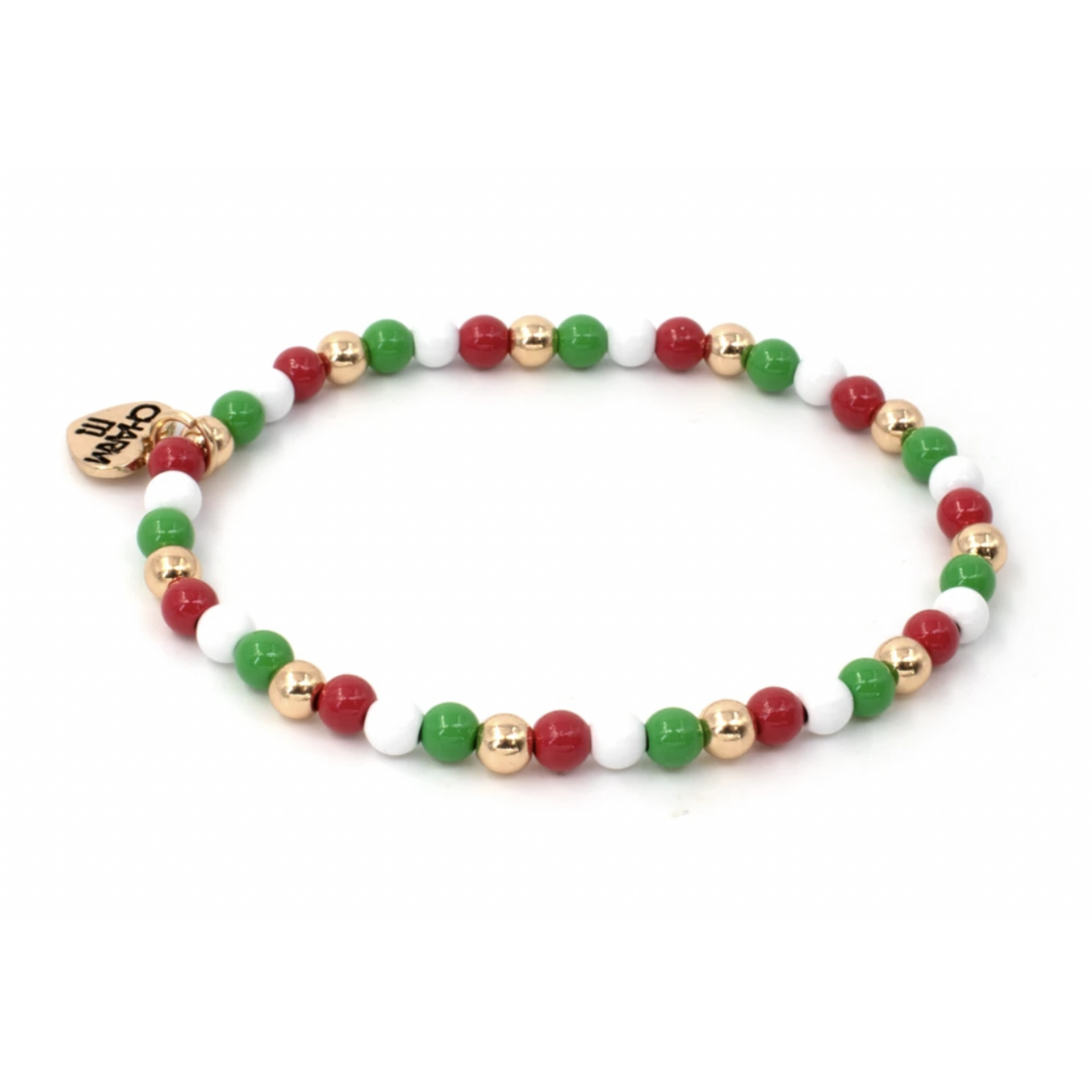 4mm Christmas Stretch Bead Bracelet