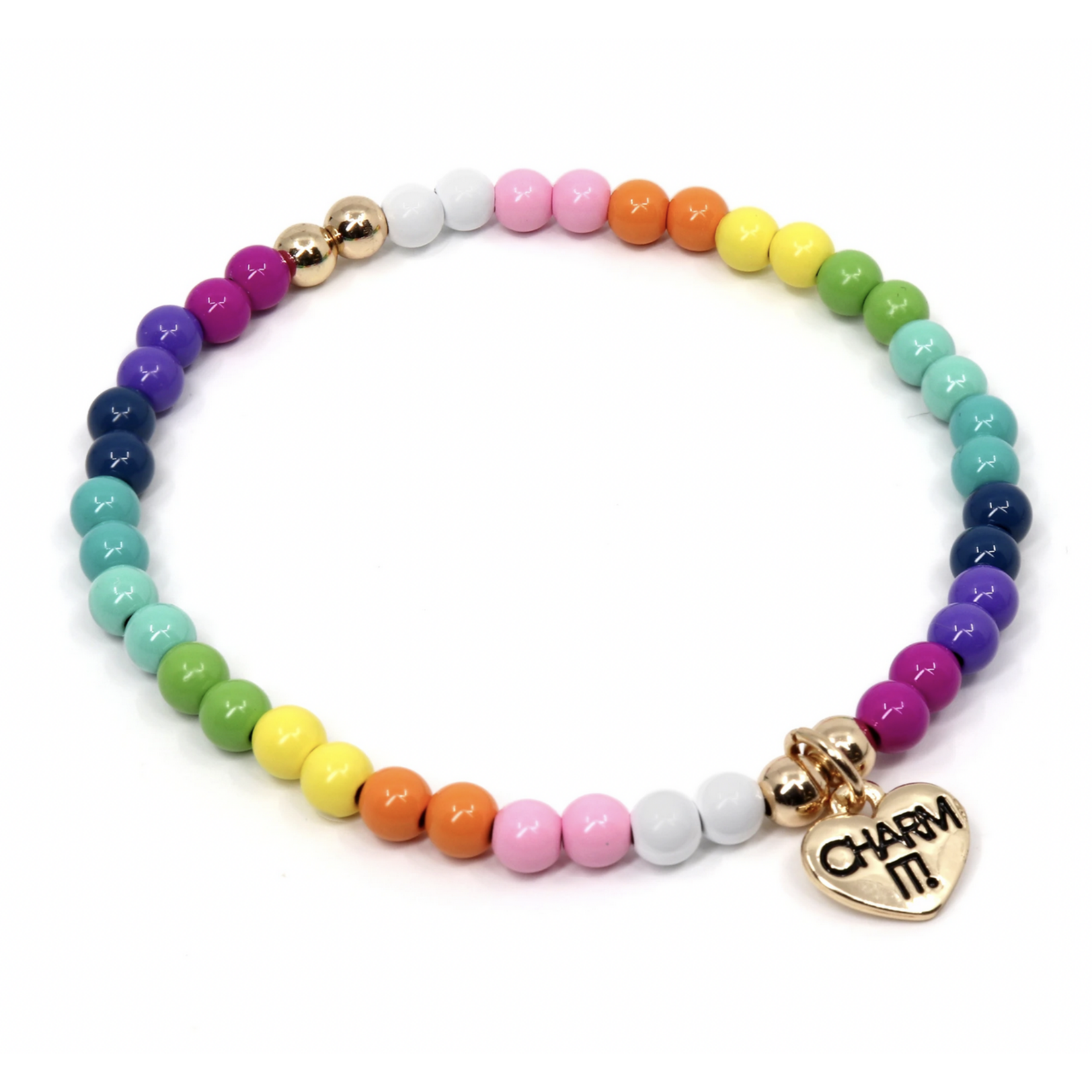 4mm Rainbow Bead Bracelet