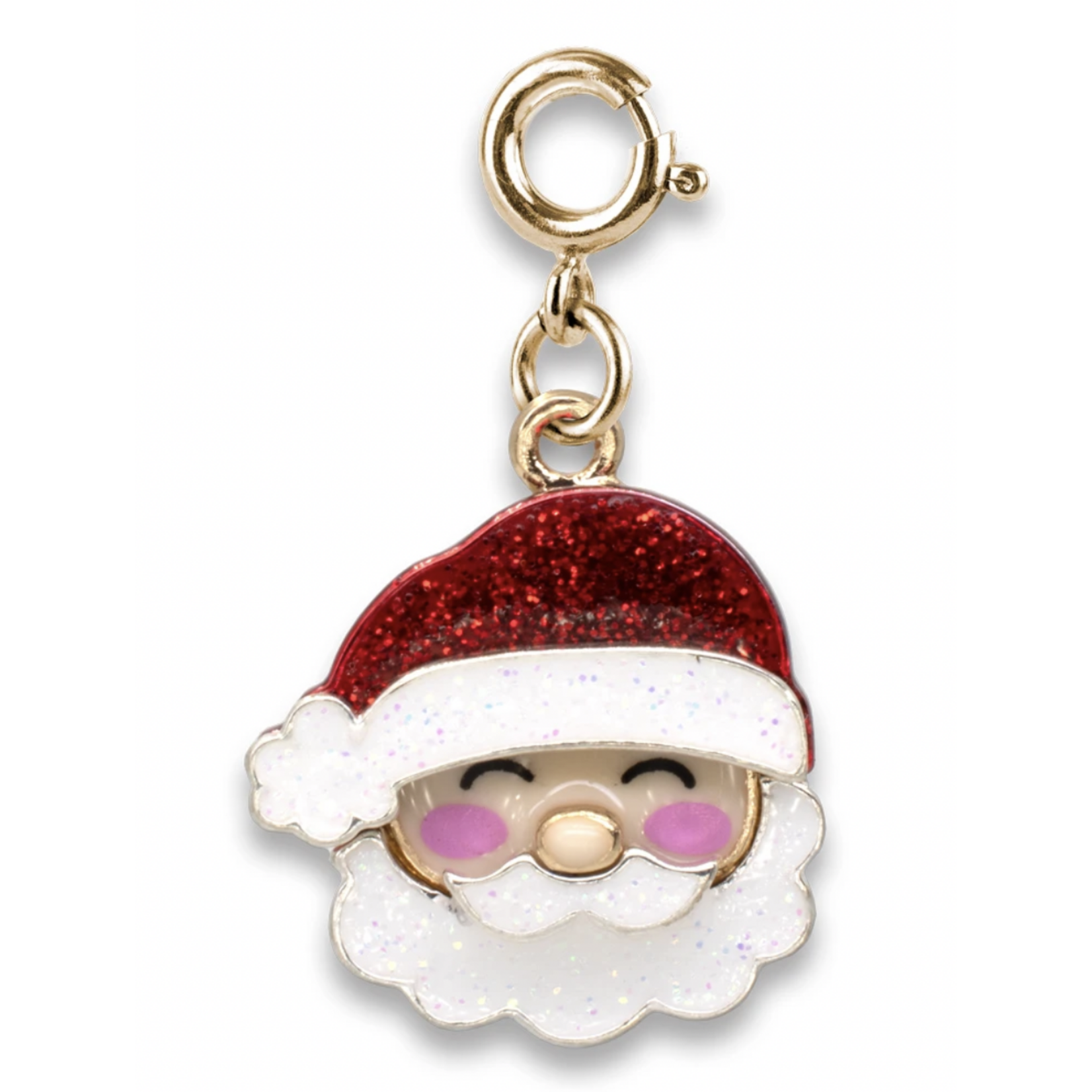 Gold Glitter Sanata Charm
