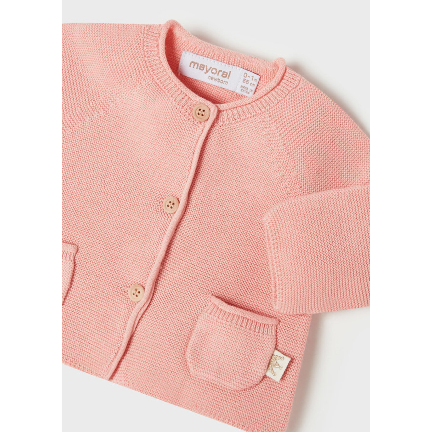 MAYORAL NEWBORN LONG KNIT CARDIGAN AND SOCKS