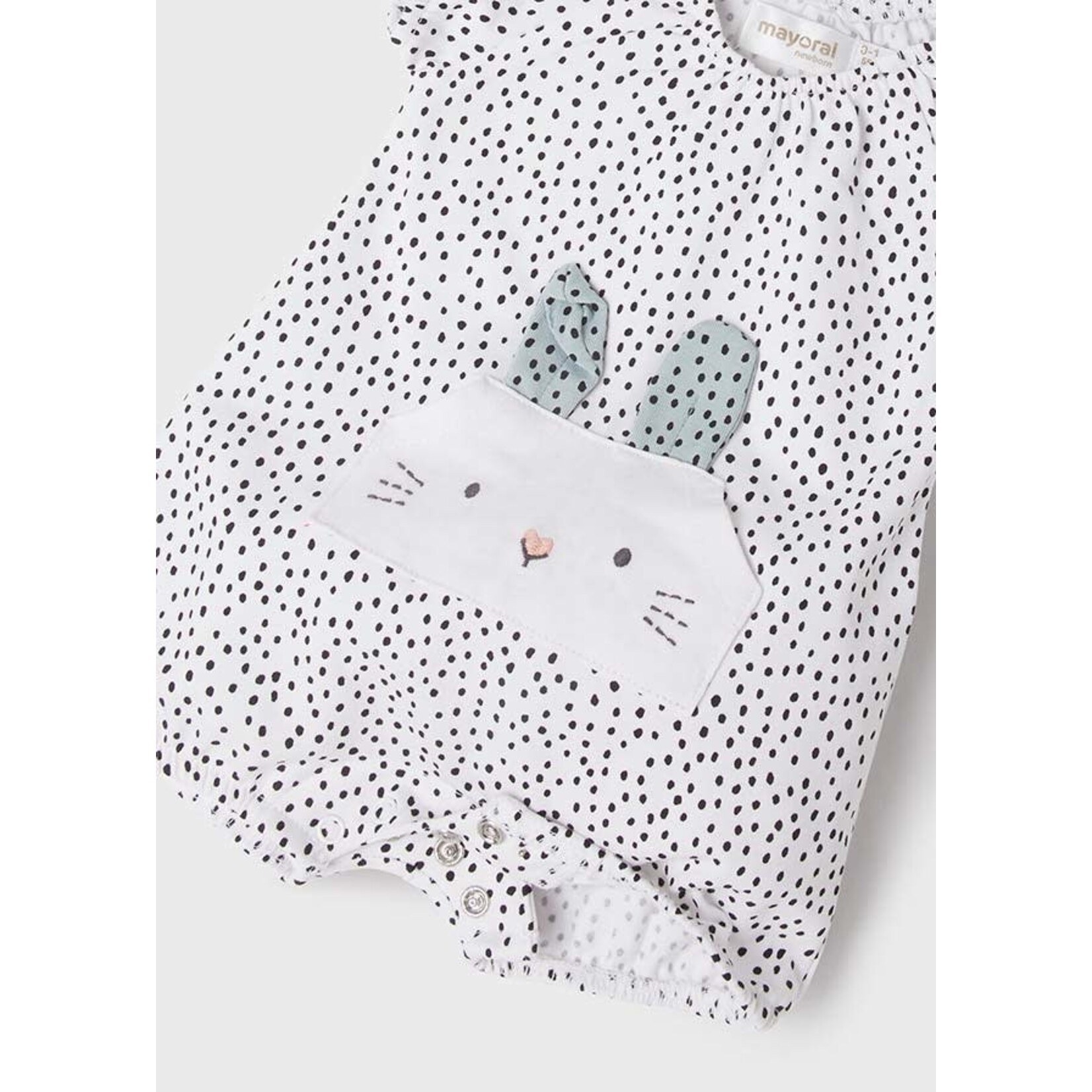 MAYORAL NEWBORN BUNNY ROMPER BABY GIRL