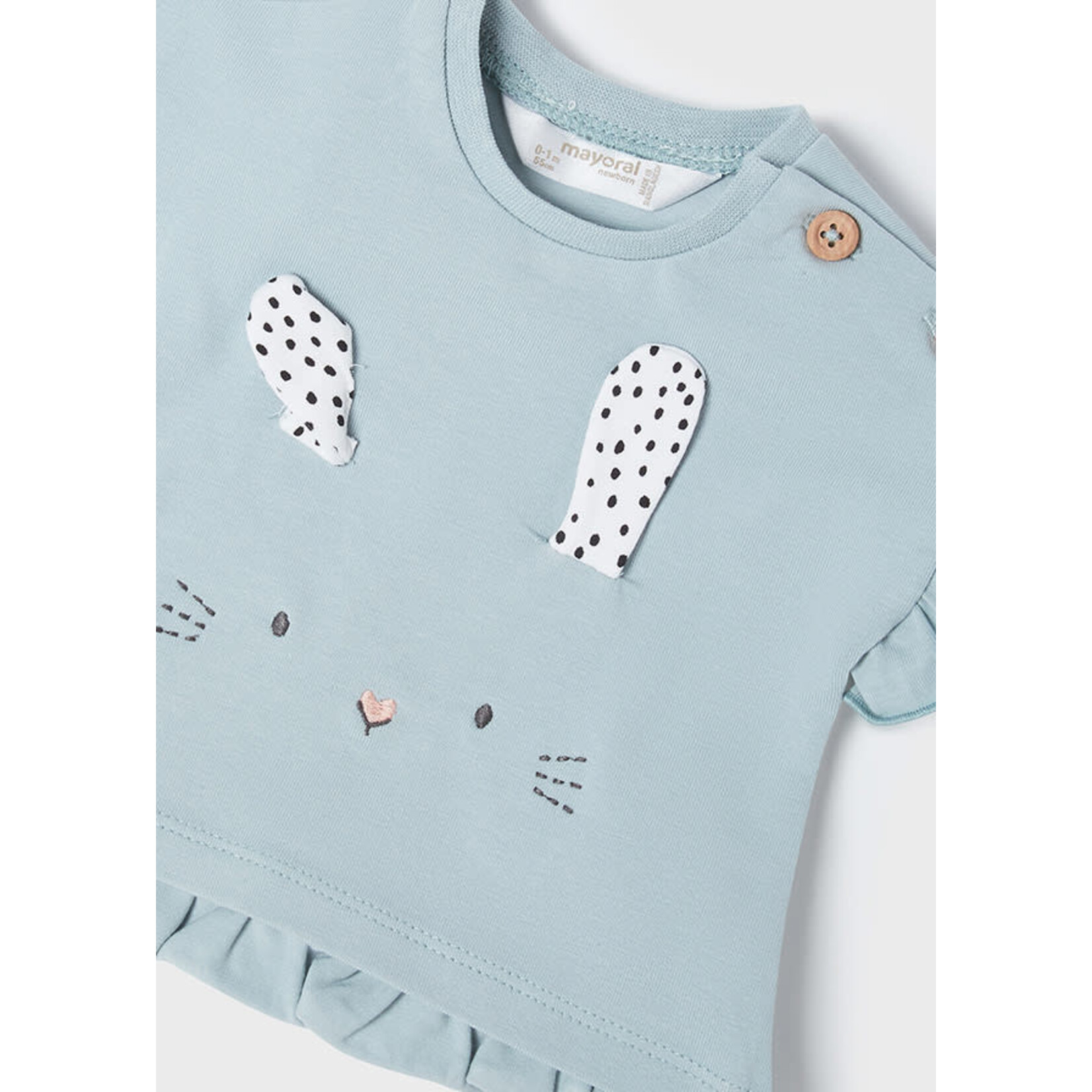 MAYORAL NEWBORN BUNNY SHORT SET BABY GIRL